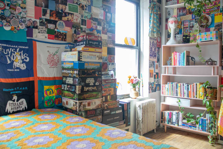 249 Square Foot NYC Studio With Collage Walls Apartment Therapy